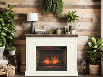 48" Fireplace With Mantel