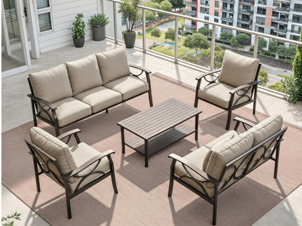 Patio Furniture Set & Coffee Table For Backyard