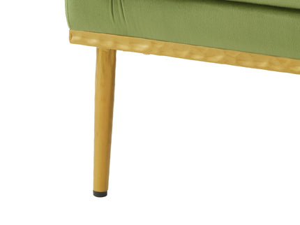 Elegant Curved Armrest Accent Armchair