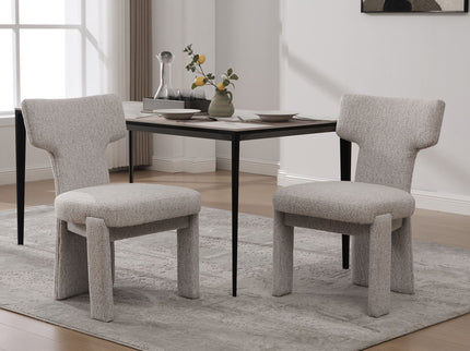Armless Curved Back Accent Chairs