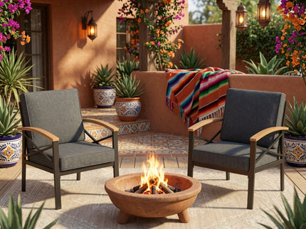Outdoor Patio Armchair, All Weather (Set of 2)