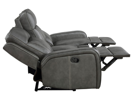 Forrest - 2 Piece Motion Reclining Sofa Set - Gray