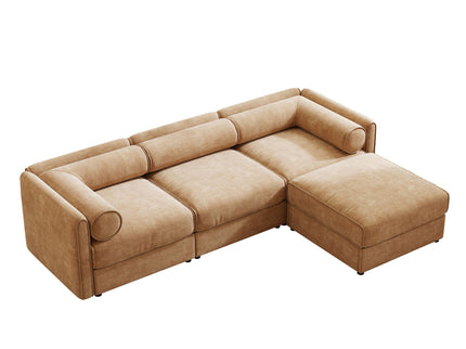 Contemporary Elegant Sofa With Storage And Ottoman