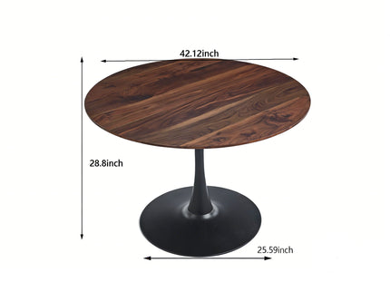 Mid-Century Tulip Dining Table With Round Top