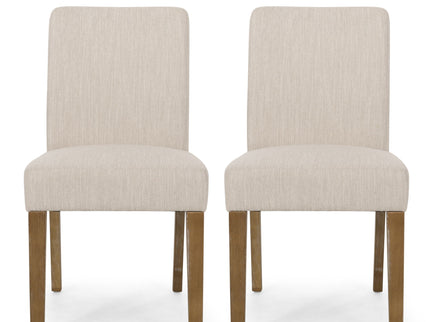 Contemporary Dining Chair With Upholstered Seating And Tapered Legs