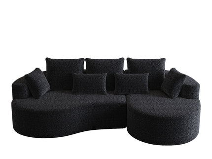 Curved Oversized Sectional Sofa With Extra Deep Seat