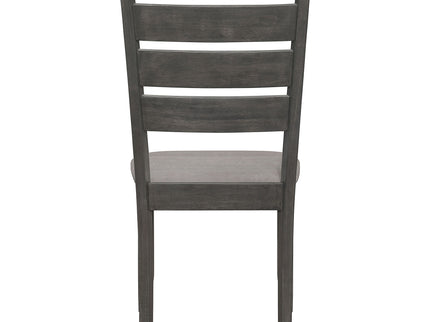 Padded Seat Side Chairs With Tapered Slats (Set of 2)