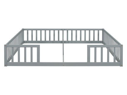 Double Floor Bed With Fence, Guardrails, Without Door