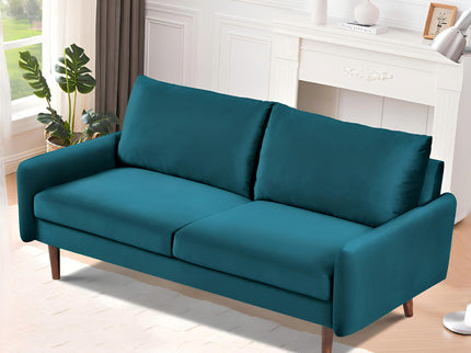 Upholstered Loveseat Sofa, 2 Seater Couch For Living Room Apartment