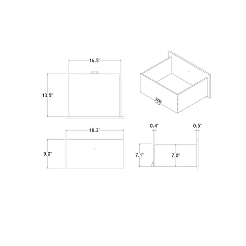 Chloe - Nightstand - Gemstone Silver