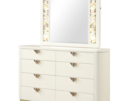 La Pierre - Modern Bedroom Set With Upholstered LED Bed
