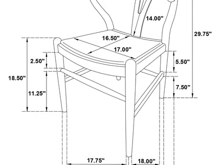 Camerota - Dining Side Chair (Set of 2) - Black