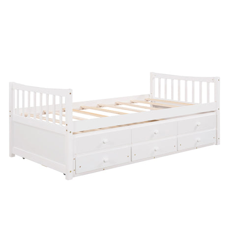 Twin Size Daybed With Trundle And Drawers