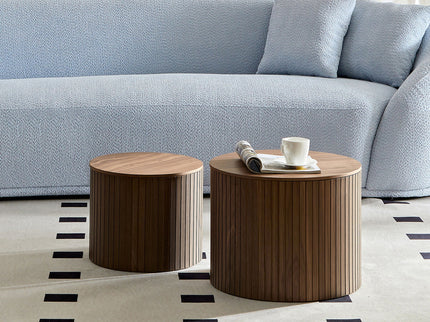 Handcrafted Nested Table Set, 2 Pieces