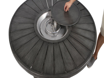 Propane Outdoor Fire Pit Table - Gray