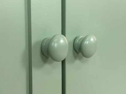 4 Door Intaglio Storage Cabinet - Mint Green