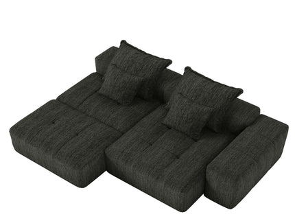 Modern Oversized Diy Combination Modular Sectional Sofa With Pillows
