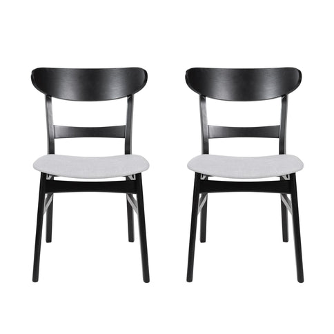 Modern Dining Chairs With Cushioned Seat (Set of 2)