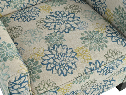 Push Back Upholstered Recliner Armchair