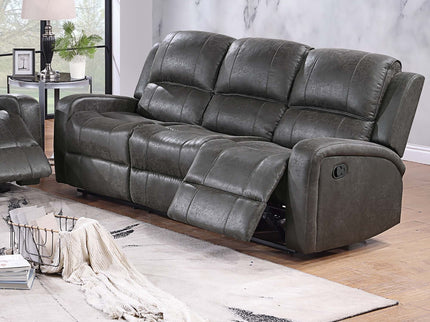 Modern Reclining Sofa With Padded Seat And Backrest