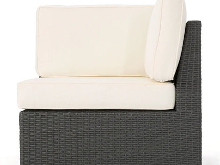 Santa Cruz - Outdoor 8 Piece Sectional Set - Dark Brown