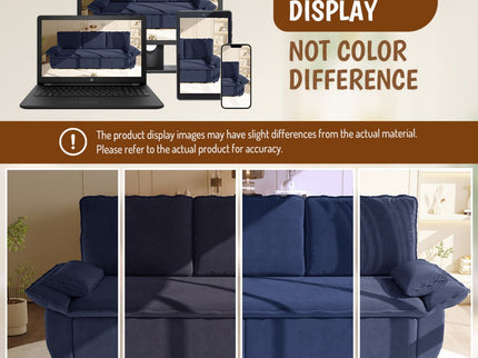 King Size Pull Out Sofa Bed, 3 In 1 Convertible Multifunctional