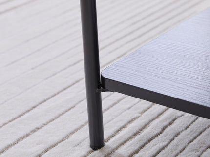 Upholstered Ottoman Coffee Table Foot Rest With Open Storage