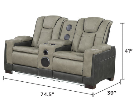Bruno - Power Reclining Living Room Set With LED Lighting