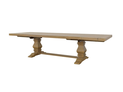 Allende - Extension Dining Table With Double Pedestal Base - Honey
