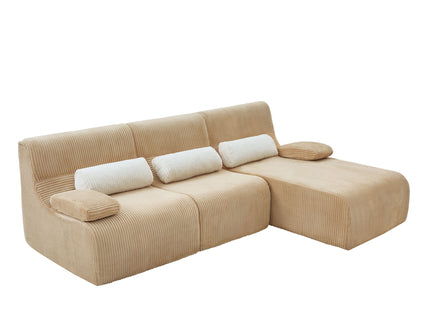 Oversized Sectional Sofa, Living Room Seating With Modular Design