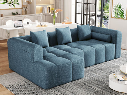 Sectional Free Combined Sofa With 2 Side Pockets