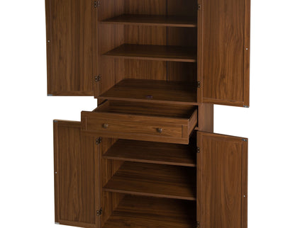 4 Door Storage Cabinet With 1 Drawer, With 4 Adjustable Inner Shelves