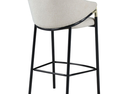Sloped Arm Bar Stools (Set of 2) - Beige