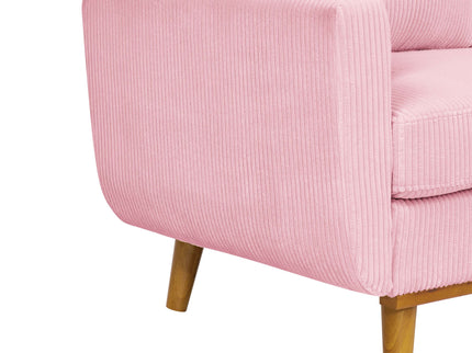 Upholstered Loveseat With Arms And Pillows