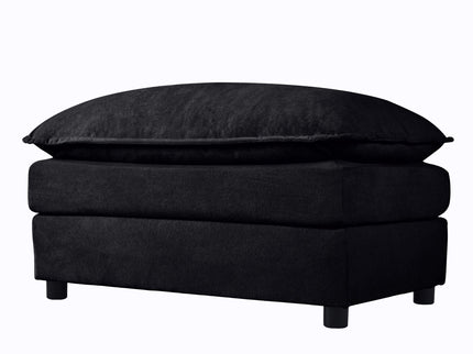 Modern Comfy Deep Seat Modular Sectional Sofa Cloud Couch With Ottoman