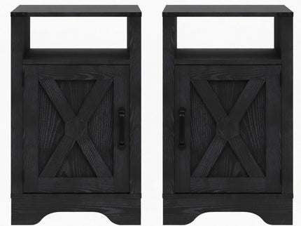 Farmhouse Nightstand, Charging Station & Storage