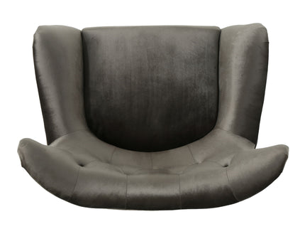 Alyssa - Mid Century Upholstered Arm Chair With Wingback Design