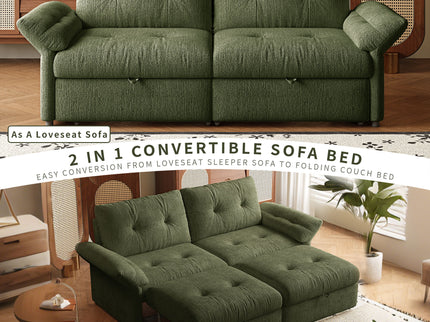 Sofa Bed, 2 In 1 Design For Living Rooms