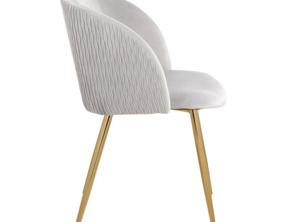 Fran - Pleated Waves Contemporary Chair (Set of 2)