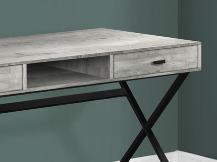 Computer Desk For Home Office, Laptop, Storage Drawers, Glossy Contemporary & Modern