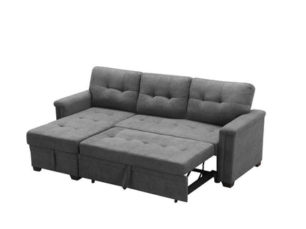 Ashlyn - Reversible Sleeper Sectional Sofa With Storage Chaise, USB Charging Ports And Pocket