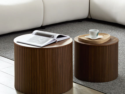 Handcrafted Nested Table Set, 2 Pieces