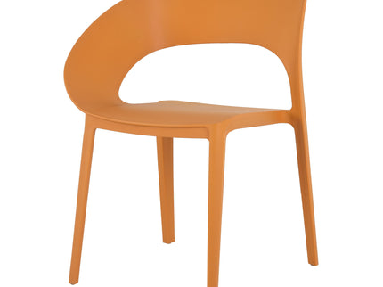 4 Piece Set Of Modern Designed Single Chairs With Round Table