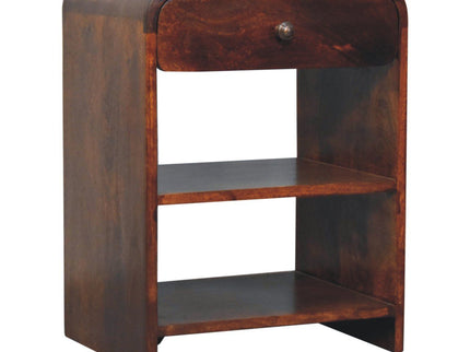 Aspen - Open Bedside Table - Dark Brown