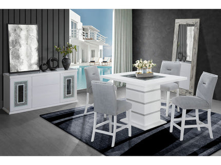 Ariya - 5 Pieces Bar Table And Bar Stool Set