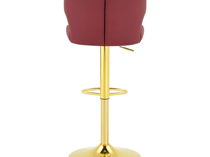 Adjustable Swivel Bar Chair With High Back Support