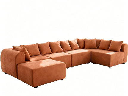 8 Seater U-Shaped Couch With Ottoman