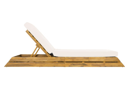 Chaise Lounge Set With 2 Fold Cushion