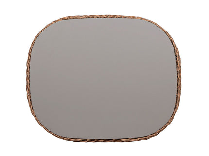 Willow - Oval Woven Patio Coffee Table, Wicker Frame