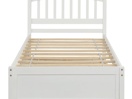 Platform Bed Wood Bed Frame With Trundle
